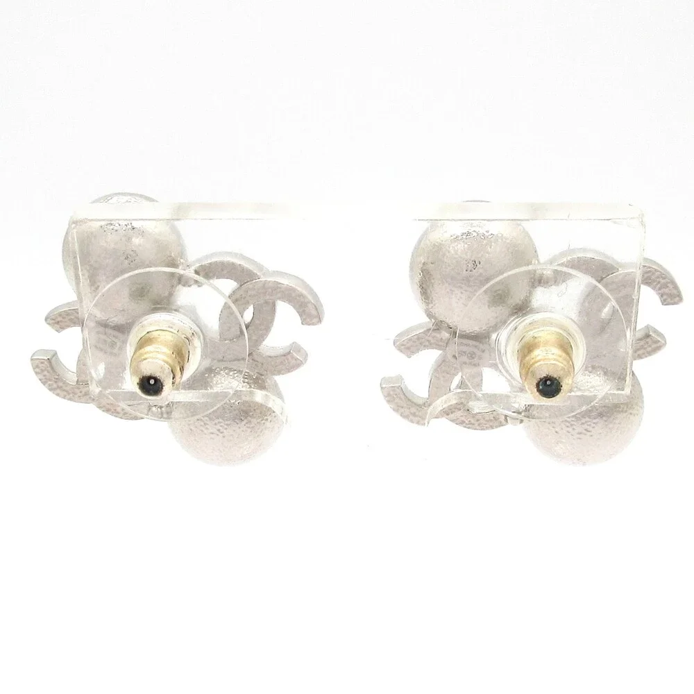 Chanel earrings silver